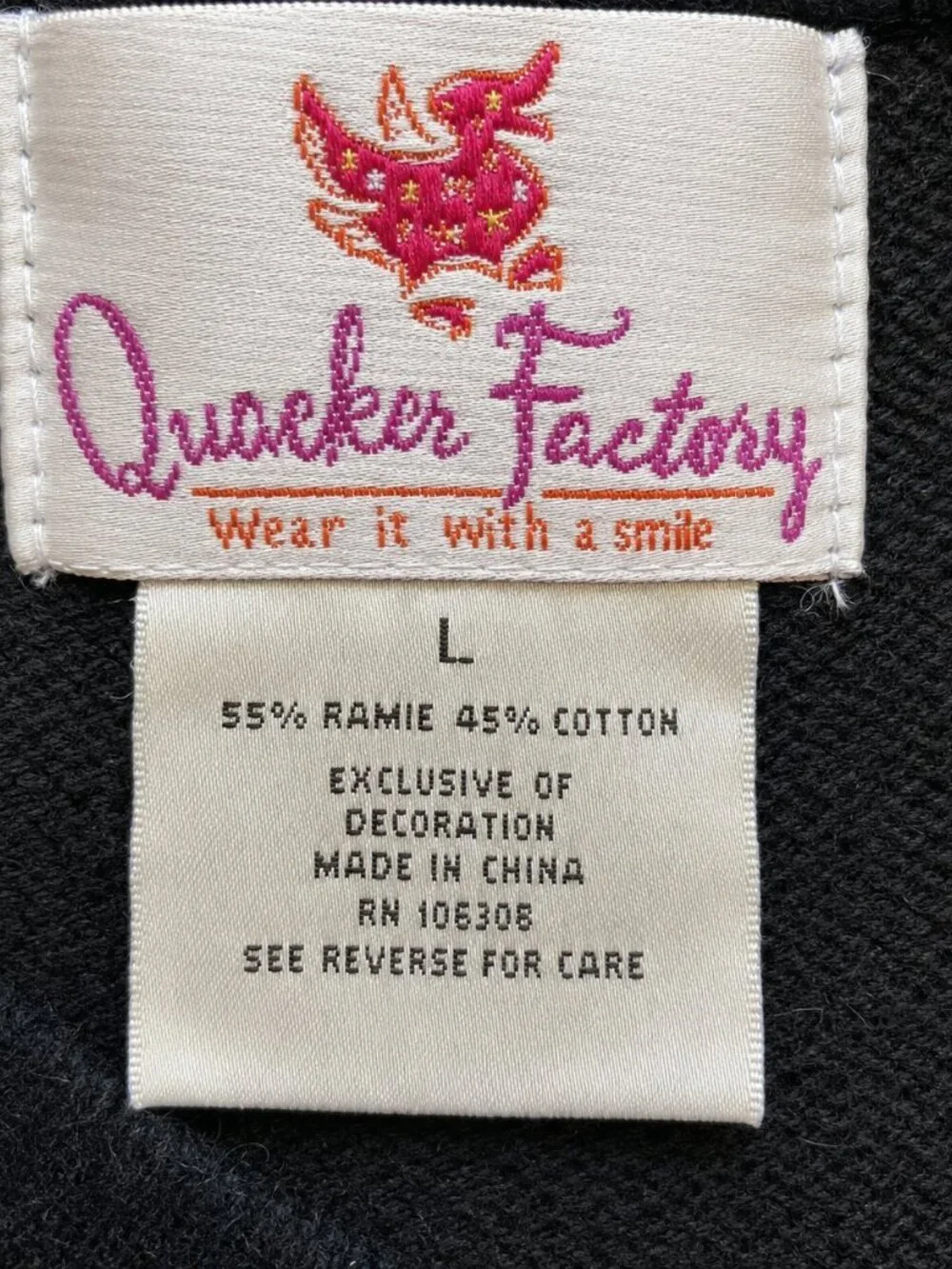 Vintage Quacker Factory Dog Christmas Santa Hat Cardigan Sweater Womens L Y2K